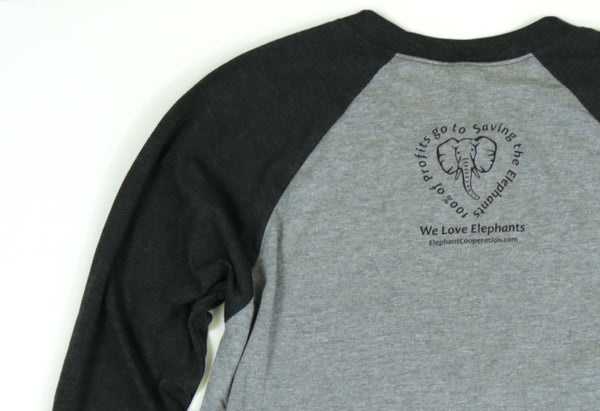Elephant Cooperation Adult Unisex Raglan