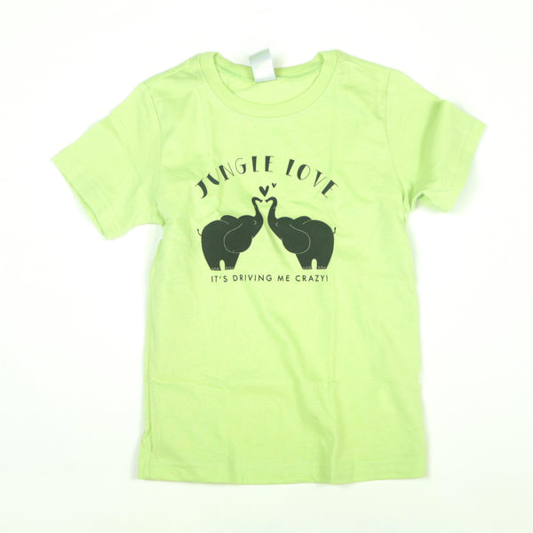 Jungle Love Youth Lime Green Tee