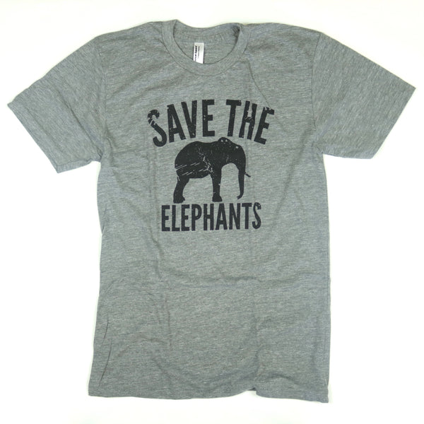 Save The Elephants Unisex Adult Triblend Tee