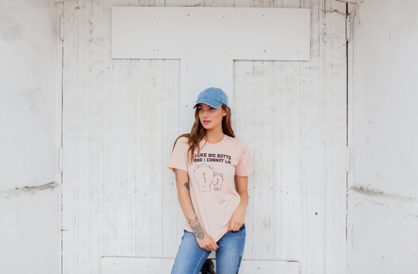 I Like Big Butts Women's Pastel Pink Tee