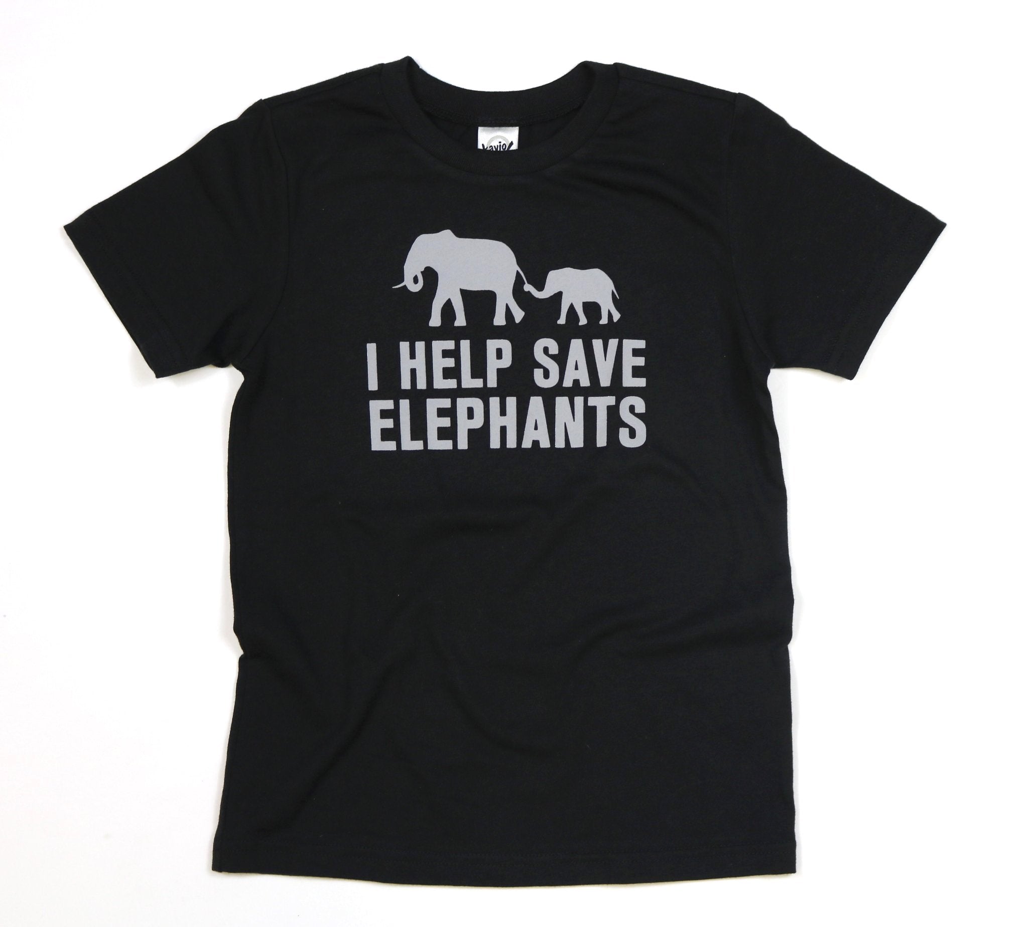 I Help Save Elephants Kids/Youth Unisex Tee