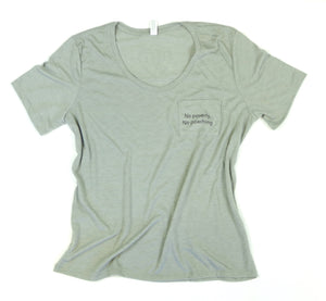 No Poverty No Poaching Women's Adult Flowy Pocket Tee