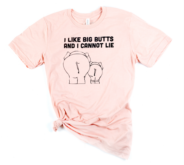 I Like Big Butts Women's Pastel Pink Tee