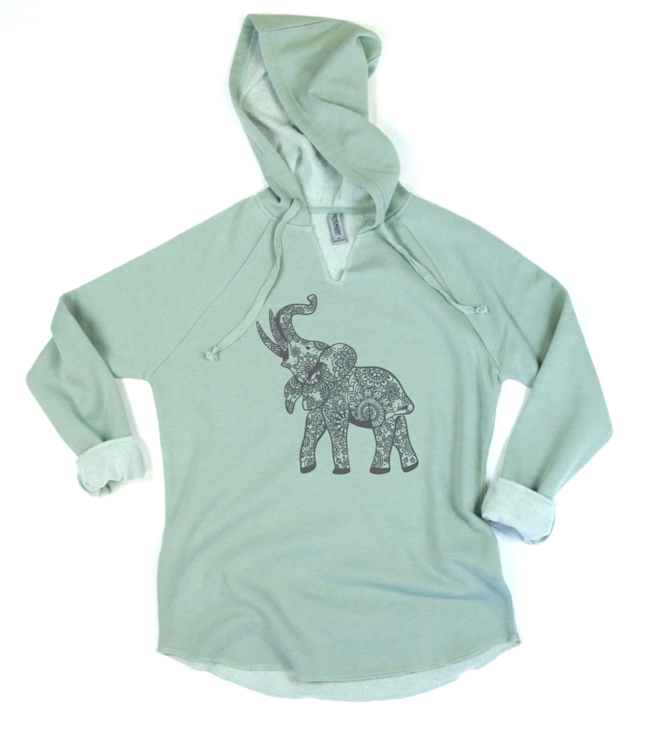 Henna Elephant Women's Adult Hoodie Pullover